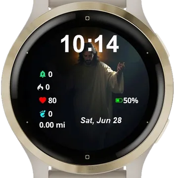 God Garmin watch face preview