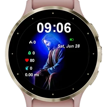 God Garmin watch face preview