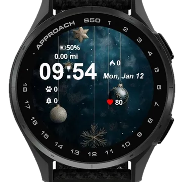 Gold Silver Garmin watch face preview
