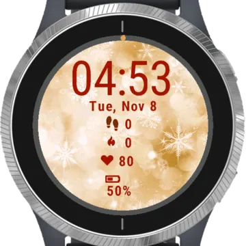 Gold Stars Garmin watch face preview