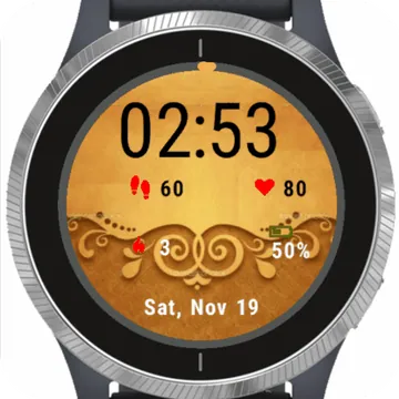Gold Wall Garmin watch face preview