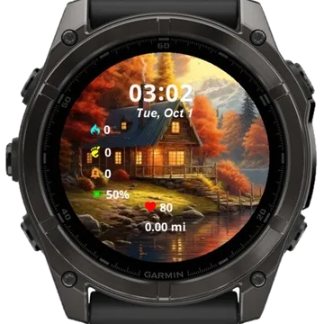 Golden Autumn Garmin watch face preview