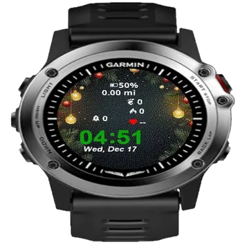 Golden Balls Fir Garmin watch face preview