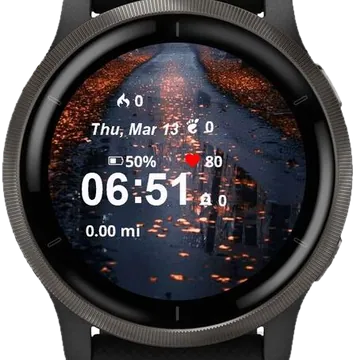 Golden Echoes Garmin watch face preview