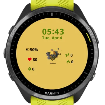 Golden Egg Garmin watch face preview