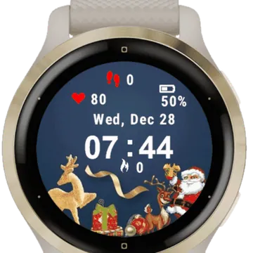 Golden Elf Garmin watch face preview