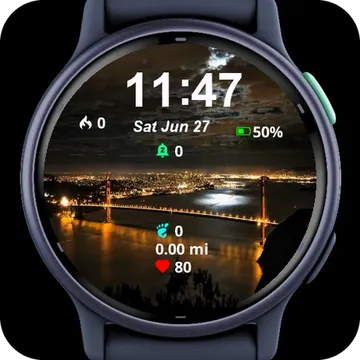 Golden Gate Bridge San California Garmin watch face preview