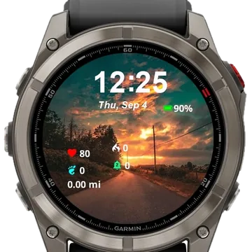 Golden Horizon Garmin watch face preview