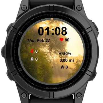 Golden Morning Garmin watch face preview