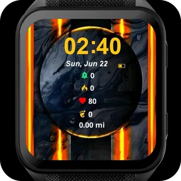 Golden Portrait Garmin watch face preview