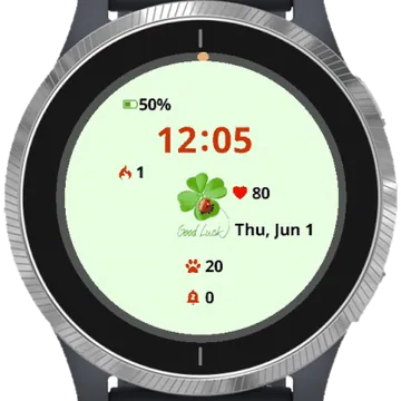 Good Luck Garmin watch face preview