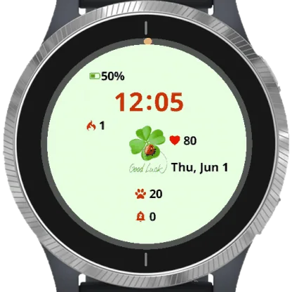 Good Luck Garmin watch face preview