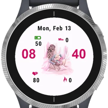 Good Morning Garmin watch face preview