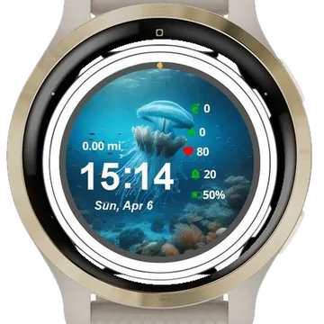 Grace of the Sea Garmin watch face preview