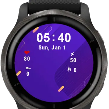 Gradient Garmin watch face preview