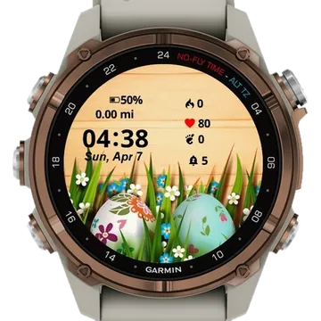 Grass Eggs Garmin watch face preview