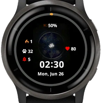 Greek Garmin watch face preview
