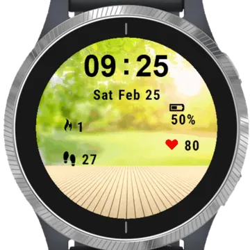 Green Park View Garmin watch face preview