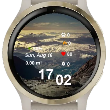 Group People Standing Garmin watch face preview