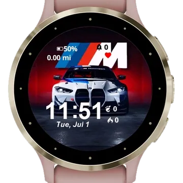 GT4 Garmin watch face preview