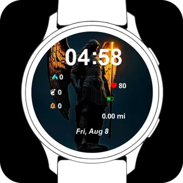 Guardian of Light Garmin watch face preview