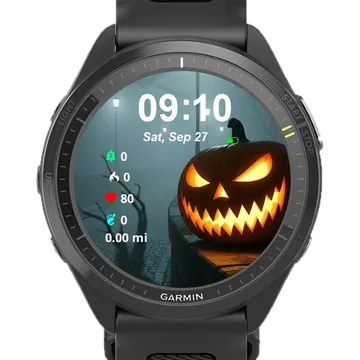 Halloween 2025 Garmin watch face preview
