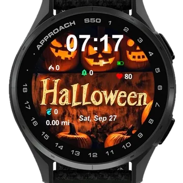 Halloween Garmin watch face preview