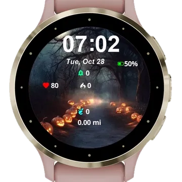 Halloween Addiction Garmin watch face preview