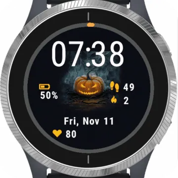 Halloween Background Garmin watch face preview