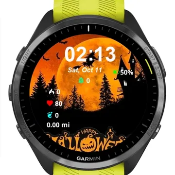 Halloween Day Garmin watch face preview