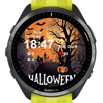 Halloween Design Garmin watch face preview