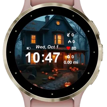 Halloween House Garmin watch face preview