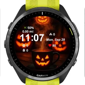 Halloween Jack Garmin watch face preview