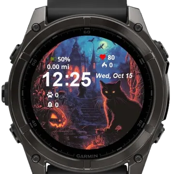 Halloween Night Garmin watch face preview