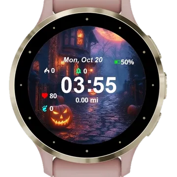 Halloweenda Garmin watch face preview