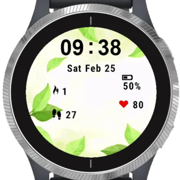 Hand Painted Garmin watch face preview