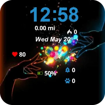Hand Reaching Out Garmin watch face preview