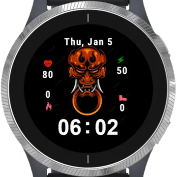 Hanyone Mask Garmin watch face preview