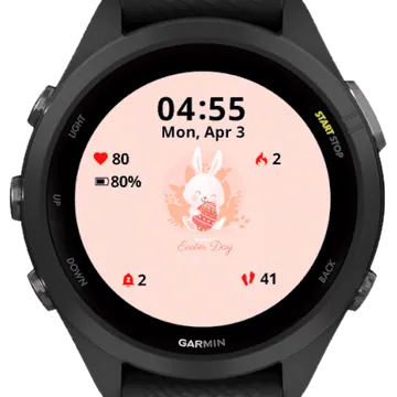 Happy Bunny Easter Garmin watch face preview