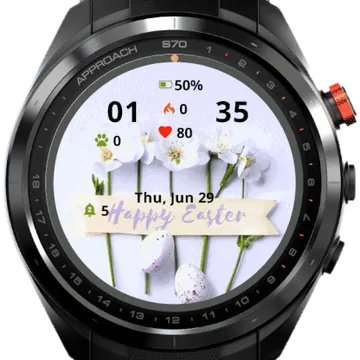 Happy Easter Eggs Garmin watch face preview