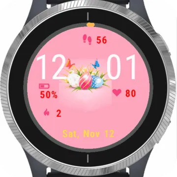 Happy Easter Eggs Garmin watch face preview