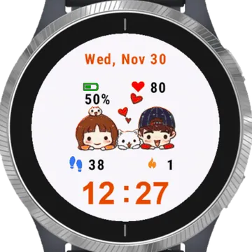 Happy Family Garmin watch face preview