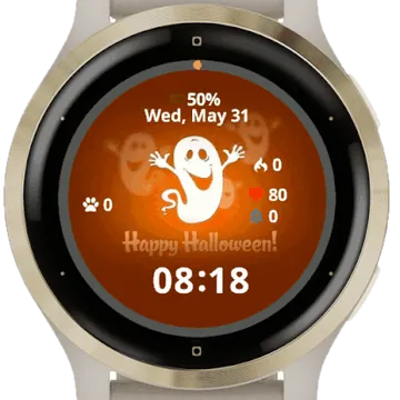 Happy Ghost Garmin watch face preview