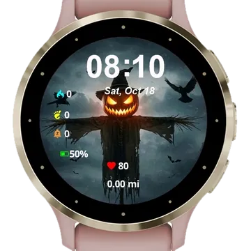 Happy Halloween Garmin watch face preview