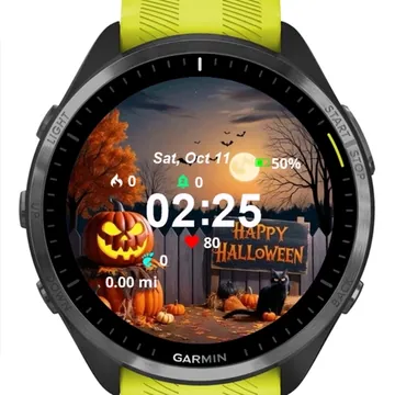 Happy Halloween Garmin watch face preview