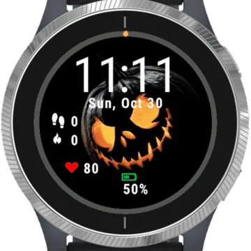 Happy Halloween Garmin watch face preview