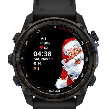 Happy Santa Garmin watch face preview