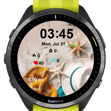 Hat Summer Garmin watch face preview
