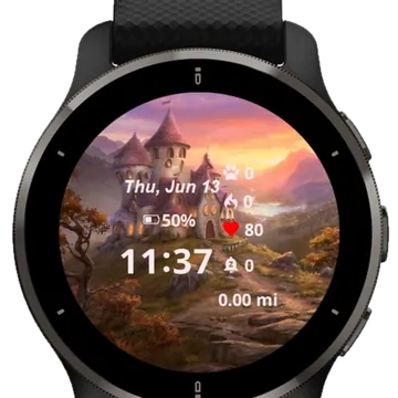 Haunted House Garmin watch face preview