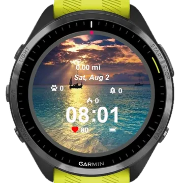 Hawaii Beach Garmin watch face preview